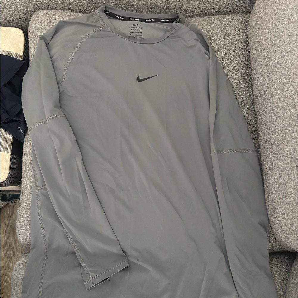 Nike Gray Long Sleeve Shirt